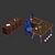 Elegant Manager Work Desk 3D model small image 5