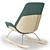 Fulton Rocking Armchair: Sleek and Stylish Comfort 3D model small image 3