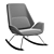 Fulton Rocking Armchair: Sleek and Stylish Comfort 3D model small image 9