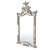 French Provencal Heart Top White Mirror 3D model small image 2