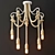 Vintage White Rope Chandelier 3D model small image 3