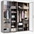 Elegant Glass Wardrobe by Colmar 3D model small image 2