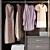 Elegant Glass Wardrobe by Colmar 3D model small image 4