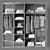 Elegant Glass Wardrobe by Colmar 3D model small image 5