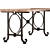 Elegant Poillerat Dining Table 3D model small image 3