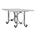 Elegant Poillerat Dining Table 3D model small image 5