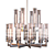 Sleek Delano Chandelier: Elegant 100cm Diameter 3D model small image 1