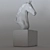 Elegant Horse Head Sculpture 3D model small image 3