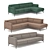 Belgian Luxe Kingston Sofa 3D model small image 1