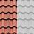 Seamless Clay Roof Texture 3D model small image 1