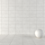 Ares White Concrete Wall Tiles Set 3D model small image 1