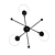 Elegant Metal Wall Sconce 3D model small image 2