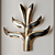 Giant Brass Foliage Wall Sconces 3D model small image 2