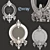 Elegant Geometric Mirror Frame 3D model small image 1