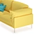 Butterfly Sofa: Danish-Japanese Comfort 3D model small image 3