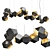 Graceful Elegance: Welles Long Chandelier 3D model small image 1