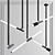Coltrane Angled Delta Chandelier - Sleek Lighting Statement 3D model small image 3