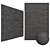 Black Stone Mosaic Wall Tile 3D model small image 1