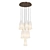 Elegant Circles: Montfaucon Chandelier 3D model small image 1