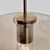Elegant Amber 3-Plaf Isidore Lamp 3D model small image 3