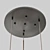 Elegant Amber 3-Plaf Isidore Lamp 3D model small image 4