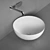 Flaminia Round Ceramic Washbasin 3D model small image 5