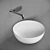 Flaminia Round Ceramic Washbasin 3D model small image 7