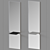 Elegant Feminine Hall Mirror with Shelf 3D model small image 1