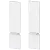 Elegant Feminine Hall Mirror with Shelf 3D model small image 2