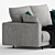 Elegant Enki Corner Sofa: Ligne Roset 3D model small image 2