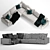 Elegant Enki Corner Sofa: Ligne Roset 3D model small image 4