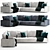 Elegant Enki Corner Sofa: Ligne Roset 3D model small image 5