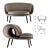 Sleek & Versatile Maki Easy Chair 3D model small image 1