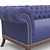 Elegant Padrone Sofa: Unwrapped, Retopologized, HD Archive 3D model small image 4