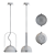 Sleek LED Pendant Lamp: Lampatron Kenna 3D model small image 3