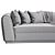 Laredo Compact Sofa: Stylish and Versatile 3D model small image 5