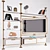 Rotatable Double Sided TV Cabinet 3D model small image 1
