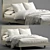 Sleek and Modern Cayman Platform Bed 3D model small image 1