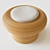Riviera Rattan Stool: Handcrafted Elegance 3D model small image 1