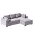 Origami Lion Corner Sofa in Microvelvet 3D model small image 9