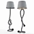 Rustic Rope Floor Lamp 3D model small image 4