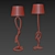 Rustic Rope Floor Lamp 3D model small image 10