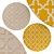 Elegant Circle Rugs | No. 019 3D model small image 1