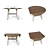 Bolanburg Counter Height Dining Table 3D model small image 2