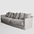Uniqwa Singita 3-Seater Sofa 3D model small image 3