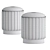 Eichholtz Allegra Stool: Elegant Designer Furniture 3D model small image 3