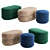 Ferm Living Round Pouf - Stylish and Versatile 3D model small image 1