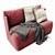 Sleek Meridiani Keeton Fit Sofa 3D model small image 2