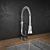 Benissa Chrome Lever Handle Kitchen Tap 3D model small image 4