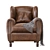 Luxury Mohair Cinema Armchair 3D model small image 3